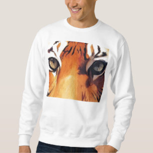 Sweatshirt Yeux de l'illustration de tigre