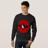 Sweatshirt Yin Yang En Vol (Devant entier)