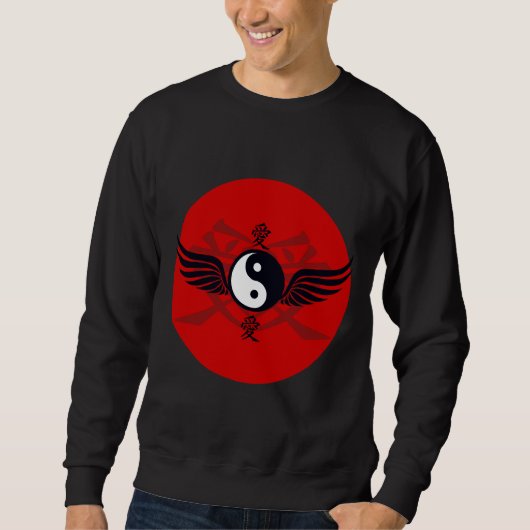 Sweatshirt Yin Yang En Vol (Devant)