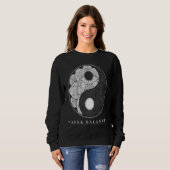 Sweatshirt Yin Yang Mandala Native American Shamanic (Devant entier)