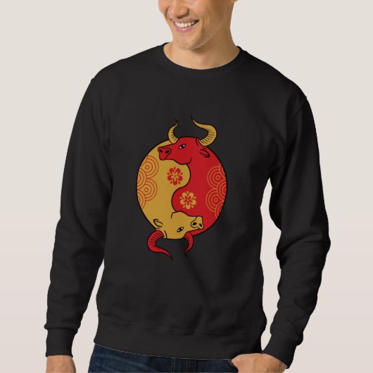 Sweatshirt Yin Yang Ox (Devant)