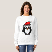 Sweatshirt Yippee funny sarcastic Santa penguin Christmas (Devant entier)