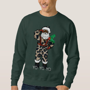 Sweatshirt yo black père Noël