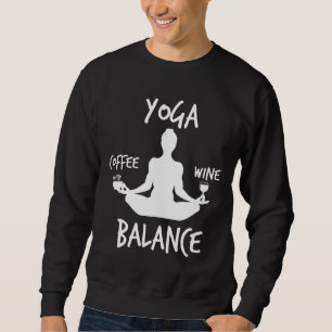 Sweatshirt Yoga Balance Vin Et Café Yoga Bouillon Fabriqué