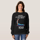 Sweatshirt Yoga cool Pour Hommes Femmes Yogi Exercice Physiqu (Devant entier)