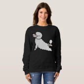 Sweatshirt Yoga de caniche (Devant entier)
