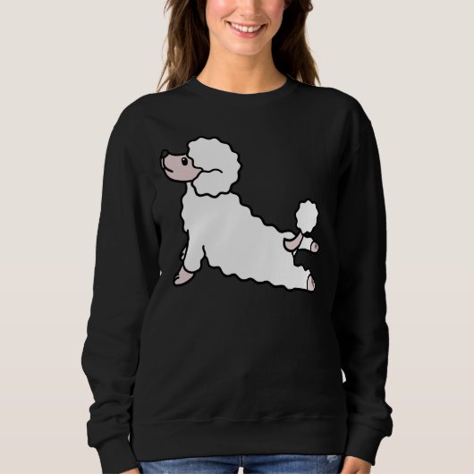 Sweatshirt Yoga de caniche (Devant)