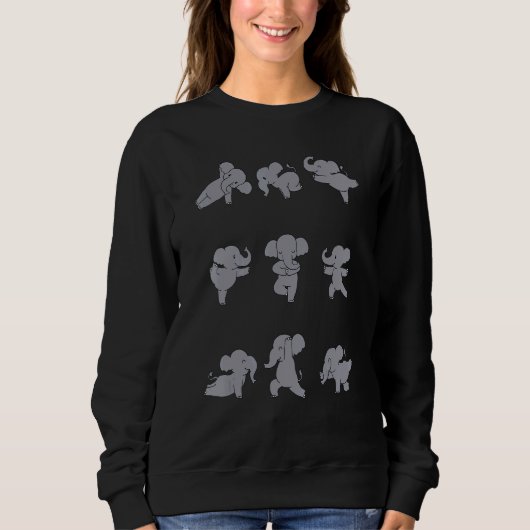 Sweatshirt Yoga éléphant (Devant)