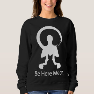 Sweatshirt Yoga Meow Enso Zen Cercle De Méditat Des Lumières