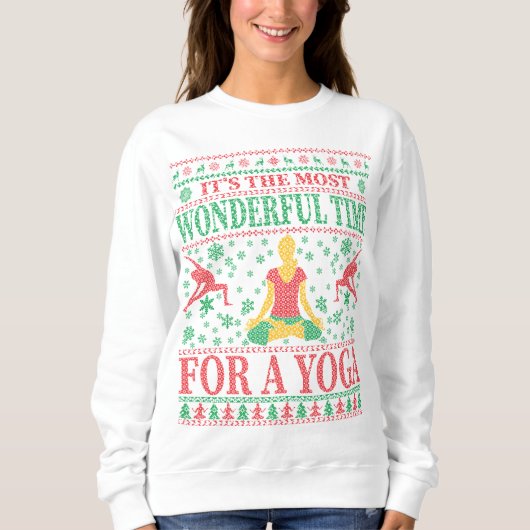 SWEATSHIRT YOGA NOËL DOUX  (Devant)