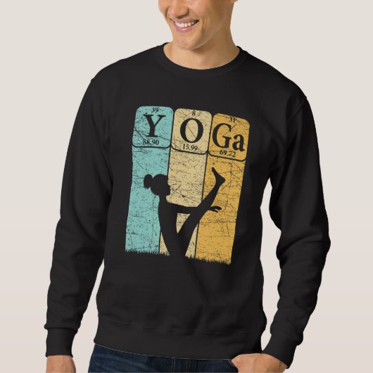 Sweatshirt Yoga Periodic Table Elements Zen Meditation Nerd Y (Devant)