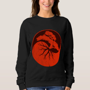 Sweatshirt Yoga Retro Yin Yang Fitness Enseignant Yoga