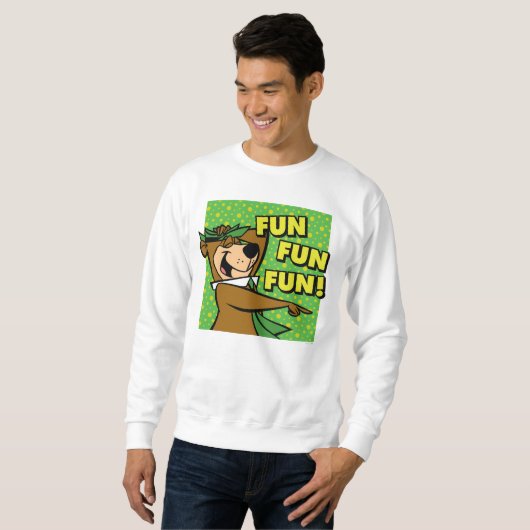 Sweatshirt Yogi Bear Fun Amusant (Devant entier)
