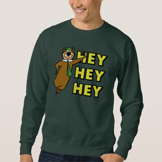 Sweatshirt Yogi Bear Hey Hey Hey (Devant)