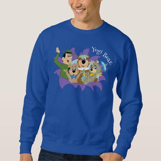Sweatshirt Yogi Ours et amis Surprise (Devant)
