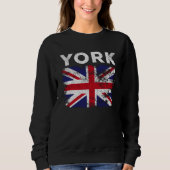 Sweatshirt York UK Drapeau Angleterre Souvenir (Devant)