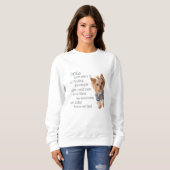 Sweatshirt Yorkie Dog cite des femmes (Devant entier)