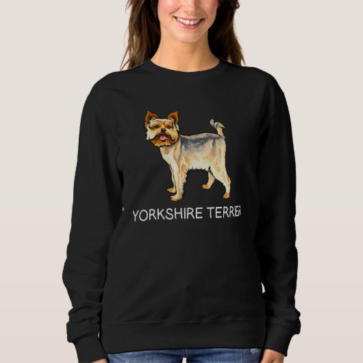 Sweatshirt Yorkshire Terrier Chien Fou (Devant)
