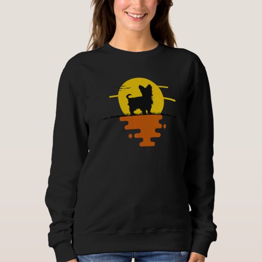 Sweatshirt Yorkshire Terrier Chien Retro 20 (Devant)