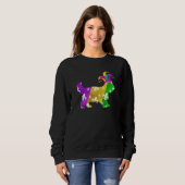 Sweatshirt Yorkshire Terrier Dog Mardi Gras Carnivals Funny P (Devant entier)