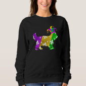 Sweatshirt Yorkshire Terrier Dog Mardi Gras Carnivals Funny P (Devant)