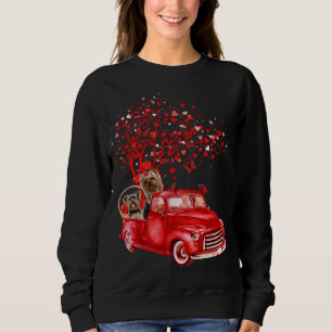 Sweatshirt Yorkshire Terrier équitation Camion Valentine Butt