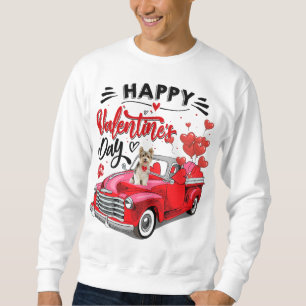 Sweatshirt Yorkshire Terrier Heureuse Sainte-Valentin de cami