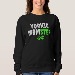 Sweatshirt Yorkshire Terrier Yorkie Maman Momster Halloween