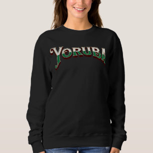 Sweatshirt YORUBA Culture nigériane Vintage grande détenue L