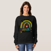 Sweatshirt You Are A Rainbow Of Possibilities Teaching  Teach (Devant entier)