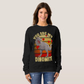 Sweatshirt You Are My Dinomite Valentine's Day Dinosaur Rex (Devant entier)