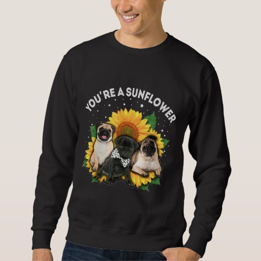 Sweatshirt You&x27 ; re A Sunflower Carlin Chien Maman Papa P (Devant)