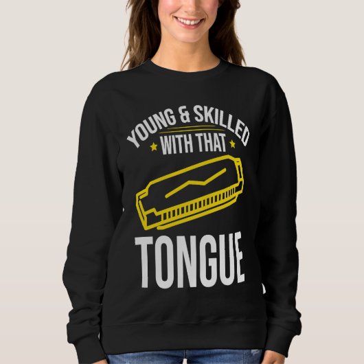 Sweatshirt Young and Skilles Harmonica Player (Devant)
