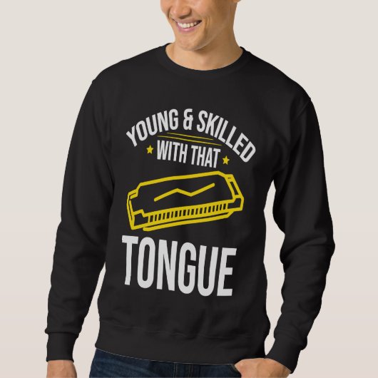 Sweatshirt Young and Skilles Harmonica Player (Devant)