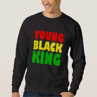 Sweatshirt Young Black King  Afro American Black Heritage Afr