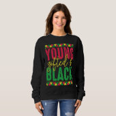 Sweatshirt Young ed Black Black Girl Magic and Black History (Devant entier)