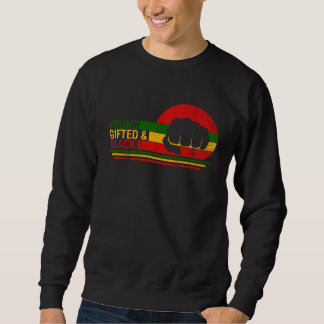 Sweatshirt Young Gifted & Black History Month Afro Woman BLM