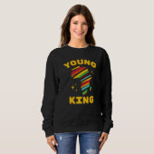 Sweatshirt Young King Colorful African American Black History (Devant entier)