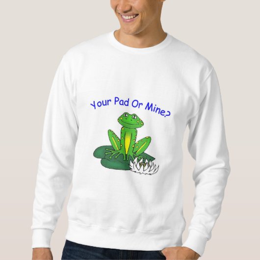 Sweatshirt Your Pad or Mine - Men's White (Devant)
