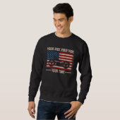 Sweatshirt Your Ride Your Vibe Your Time Cruiser American Fla (Devant entier)