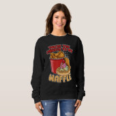 Sweatshirt You're The Chicken To My Waffle Breakfast Waffles (Devant entier)