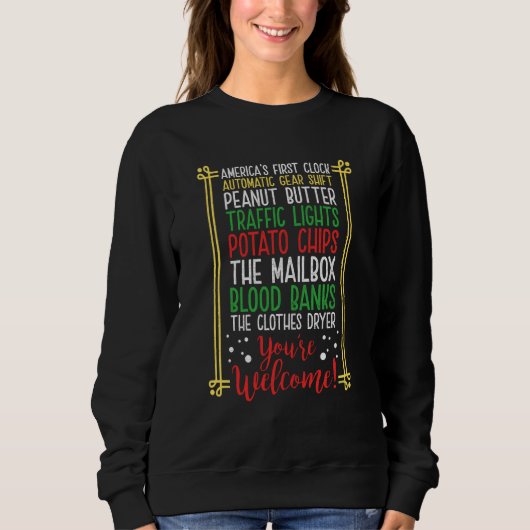 Sweatshirt You're Welcome Black History Month Pride African I (Devant)
