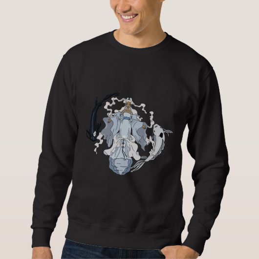 Sweatshirt Yue Tui Et La Koi Fish (Devant)