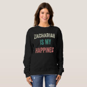 Sweatshirt Zachariah Est Mon Bonheur (Devant entier)