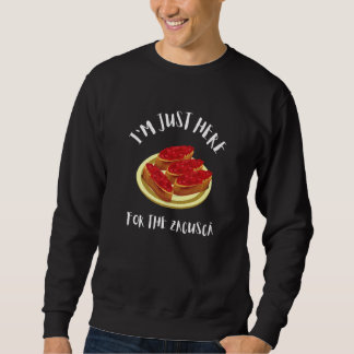 Sweatshirt Zacusca Mamaliga roumaine moldave nourriture rouma