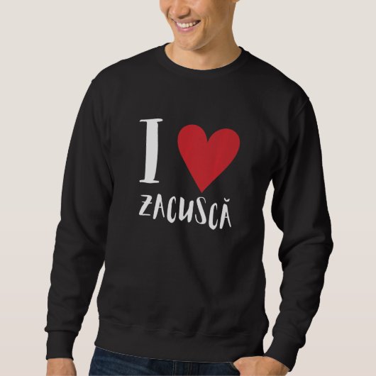 Sweatshirt Zacusca Mamaliga Roumaine Moldave Roumaine Aliment (Devant)