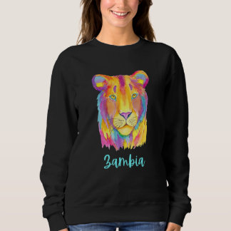 Sweatshirt Zambia African Lion Wildlife And Nature