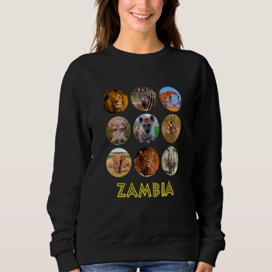 Sweatshirt Zambie Animaux Africains Faune Et Nature (Devant)