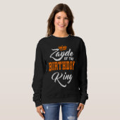 Sweatshirt Zayde De L'Anniversaire King Party Anniversaire de (Devant entier)