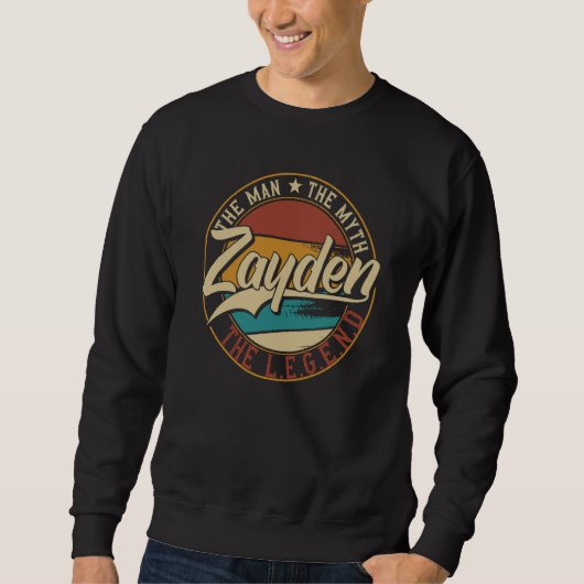 Sweatshirt Zayden The man the myth the legend (Devant)
